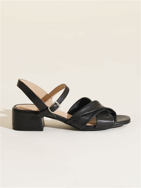 Istar Leather Heels – Peach Flores