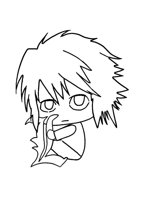 Sfondo Death Note L Chibi