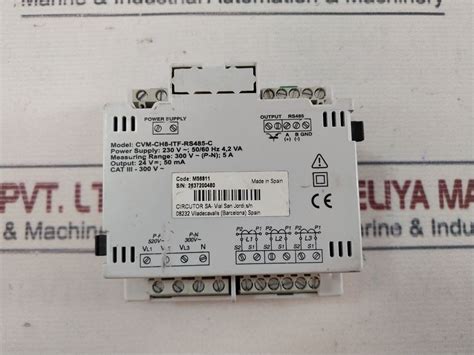 Circutor Cvm-ch8-itf-rs485-c Multifunctional Multimeter 300V~ – Aeliya ...