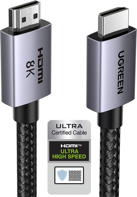 Amazon.com: UGREEN 8K HDMI 2.1 Cable 48Gbps 6.6FT, Certified Ultra High ...