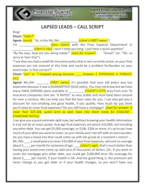 Image result for Final Expense Insurance Sales Script