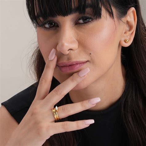 Solitaire Zirconia Gold Ring – PALMONAS