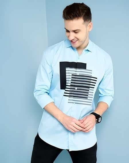 Cotton Printed Full Sleeves Regular Fit Casual Shirt – Bazaarika