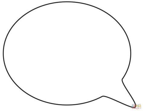 Thought Bubble Coloring Pages