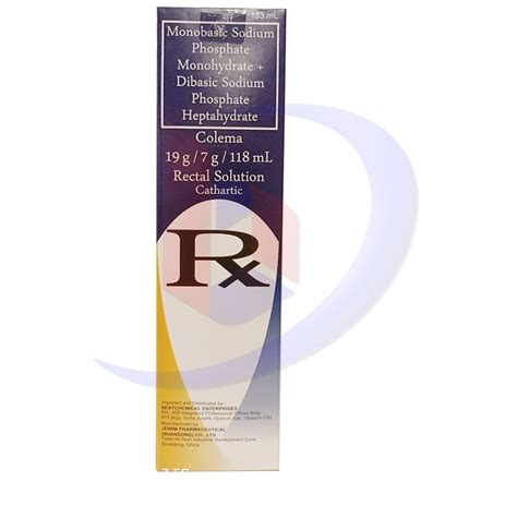 Monobasic Sodium Phosphate Monohydrate + Dibasic Phosphate Heptahydrat ...