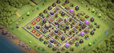 Base TH11 with Link, Anti Everything Max Levels - Town Hall Level 11 ...