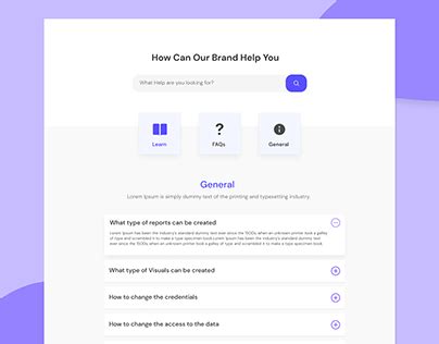 FAQ Page Design 的图像结果