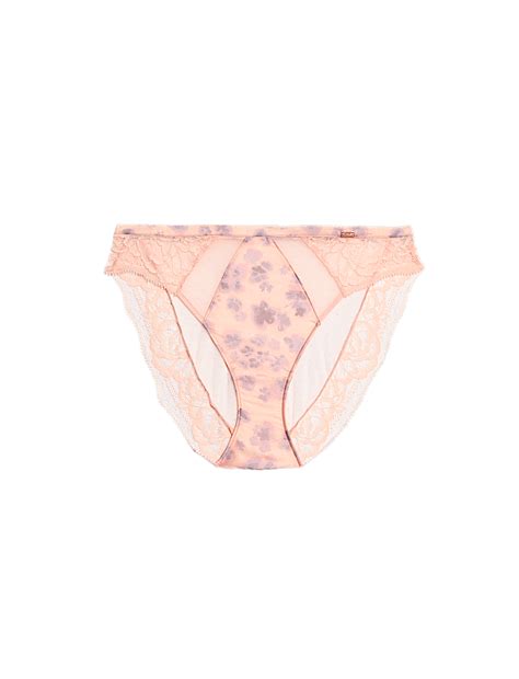 Buy Cherry Blossom Silk High Leg Knickers at Marks & Spencer