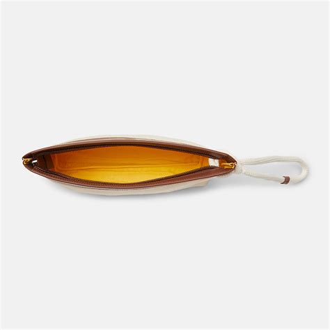 Canvas Pouch for Women in Beige