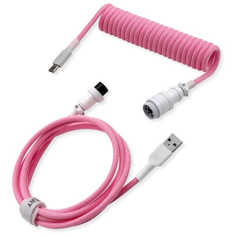 Buy Tilted Nation Coiled USB C Cable for Mechanical Keyboard - Flexible ...