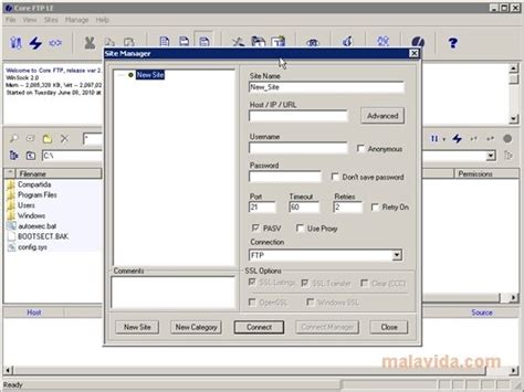 Descargar Core FTP LE 2.2 para PC Gratis