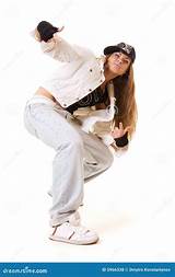 Tough Hip Hop Girl in Dance Pose Stock Photo - Image of dancing ...