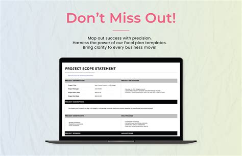 Image result for Project Scope Statement Template PDF