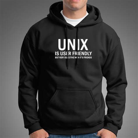 Unix is User Friendly Geeky Hoodie for Men – TEEZ.in
