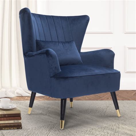 Blue Accent Chairs & Velvet Fabric | Quick Delivery – Stunning Chairs