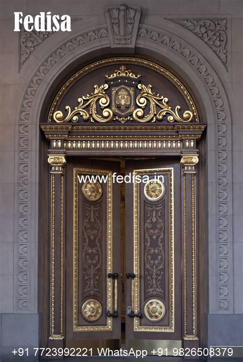 Engraved Wooden Door New Jali Door Design 2026 No-12347 - Fedisa