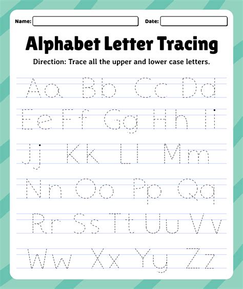 Letter Tracing Pages