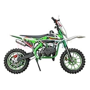 GURTOY® 50cc Kids Mini Dirt Bike, 2-Stroke Gas Pocket Pit Bike, Green ...