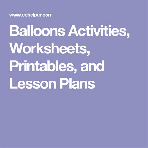 Image result for Object Lesson with Balloons