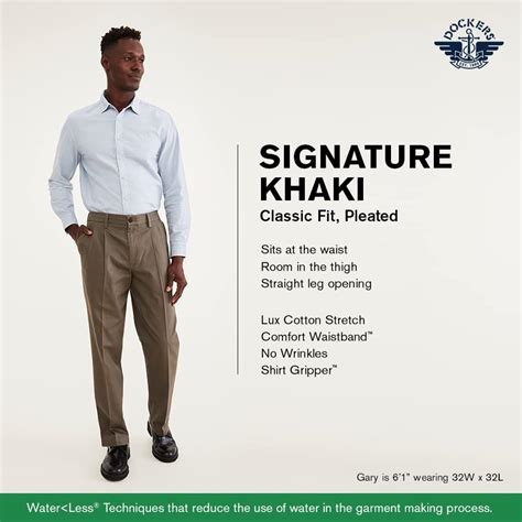 Buy Dockers Men's Classic Fit Signature Khaki Lux Cotton Stretch Pants ...