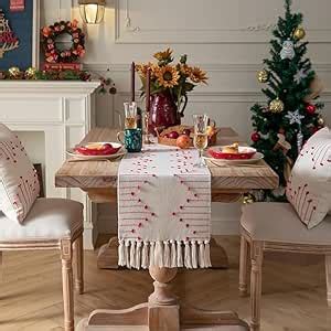 Buy ALSTONIA Luxurious 100% Natural Pure Cotton Handmade Table Runner ...