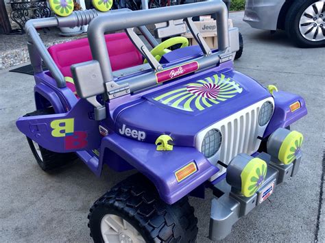 Purple power wheels jeep online