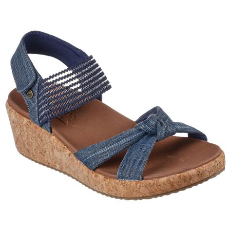 Buy SKECHERS ARCH FIT BEVERLEE - JULIET Navy Blue Sandals Online