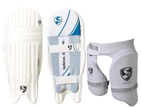 SG Batting Legguard ThighGuard Kit (1 Pair Proflex Legguard + 1 Piece ...