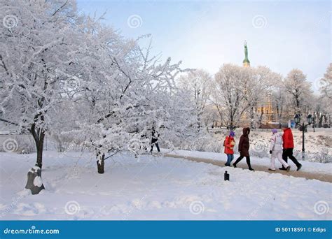 Capital City of Latvia Riga. Editorial Photo - Image of weather, latvia: 50118591