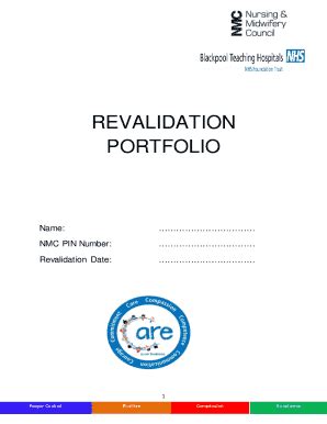 Fillable Online Forms and templates - Revalidation - NMC Fax Email ...