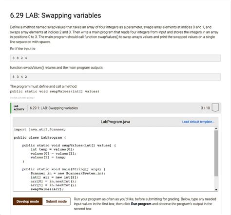Image result for Swapping an Array Integers in Java