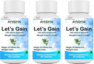 Ayudiva Let's Gain Liquid Drop Advance Formula For Weight Gain Pack of ...
