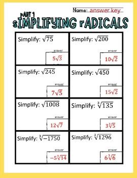 Simplifying Radicals Tutorial 的图像结果