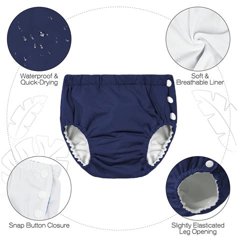 Snapklik.com : Reusable Swim Diapers Washable Baby Swim Diaper Unisex ...