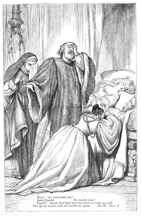 Juliet, Nurse, Capulet and Lady Capulet | Victorian Illustrated ...