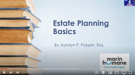 Estate Planning Basics - Recording (November 2024) - Marin Humane