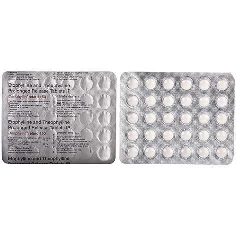 Deriphyllin Retard 150 - Strip of 30 Tablets : Amazon.in: Fashion