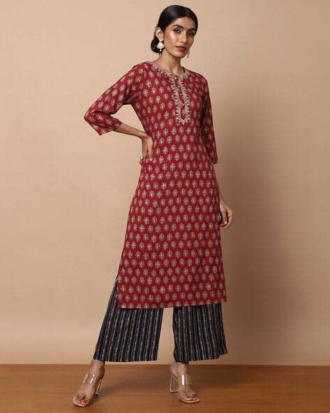 Printed Straight Kurta Set - Price History