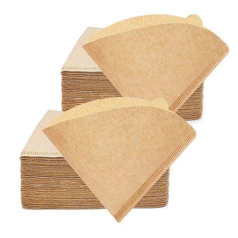 SKY-TOUCH Coffee Filter 200 Count, V60 Coffee Paper Filter Unbleached ...