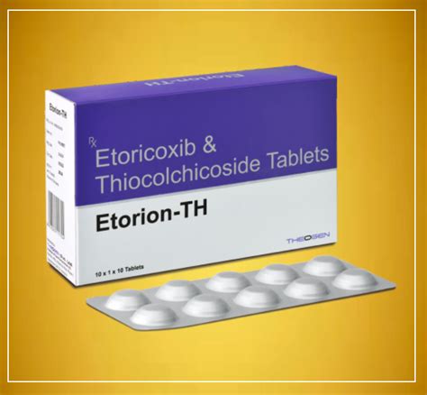 ETORION-TH TABLET 10'S ( Etoricoxib (60Mg) + Thiocolchicoside (4Mg ...