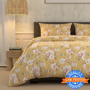 LA VERNE 180 TC Cotton Super King Floral Flat Bedsheet - Buy LA VERNE ...