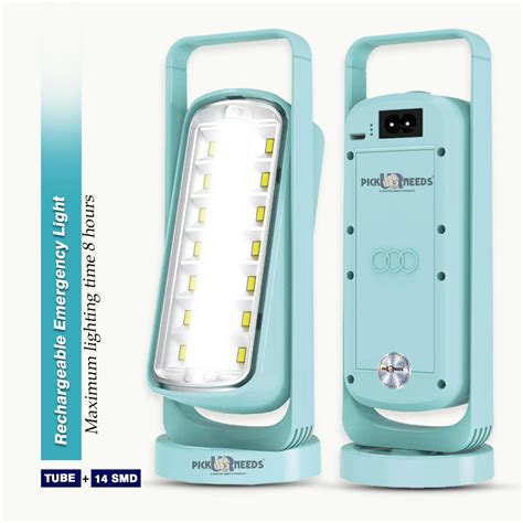Pick Ur Needs Emergency Rechargeable 14SMD+Tube LED Floor Lantern Lamp