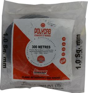 Polycab PVC 1 sq/mm Black 300 m Wire Price in India - Buy Polycab PVC 1 ...