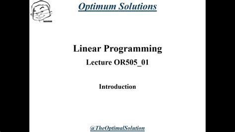 Image result for Linear Programming Maths YouTube
