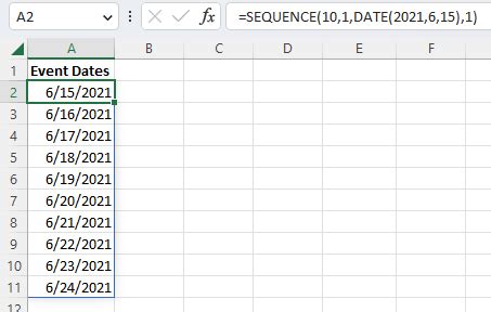 Image result for Excel AutoFill Dates
