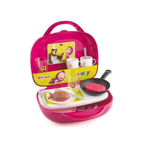 Igračka za devojčice Maša i medved koferče mini kuhinja SM310601 ...