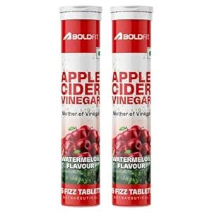 Boldfit Apple Cider Vinegar Effervescent Tablet with Pomegranate ...