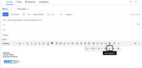 Create a signature for your email | NICeMail