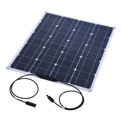 Flexible Solar Panel, 80W Mono Semi Flexible Solar Panel Lightweight ...