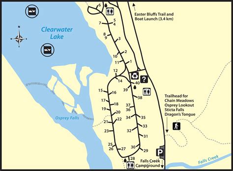 Clearwater Lake / Falls Creek campgrounds - Explore Wells Gray